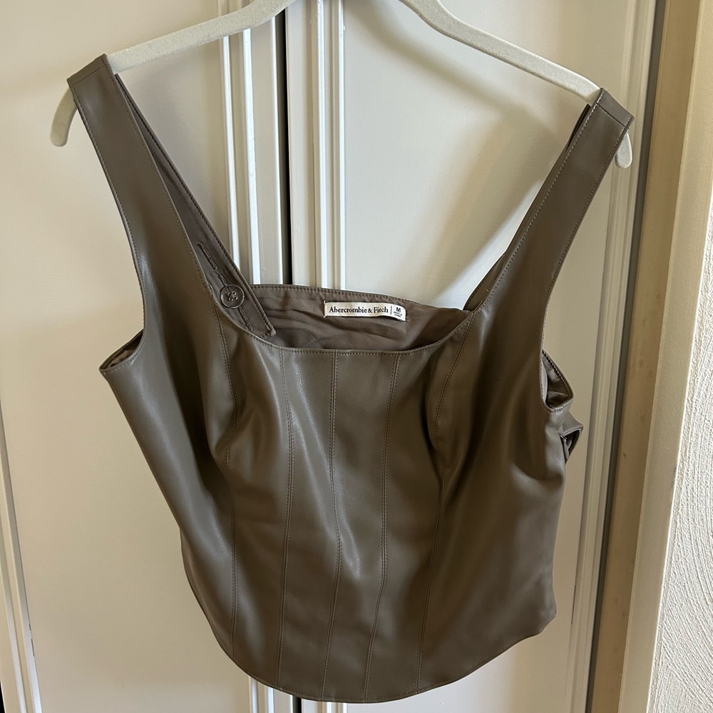 Abercrombie Leather Corset Top -M